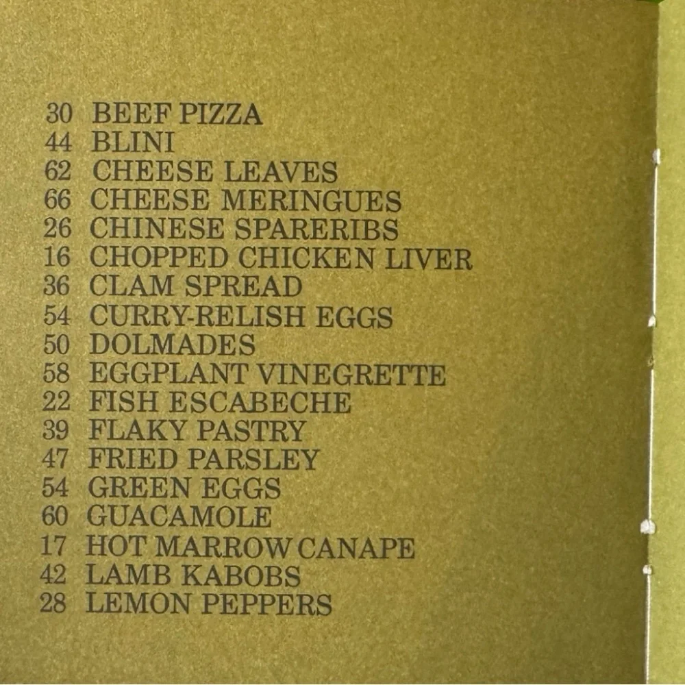 Hors D’Oeuvre – Vintage 1967 Cocktail Party Recipe Book | Dust Jacket